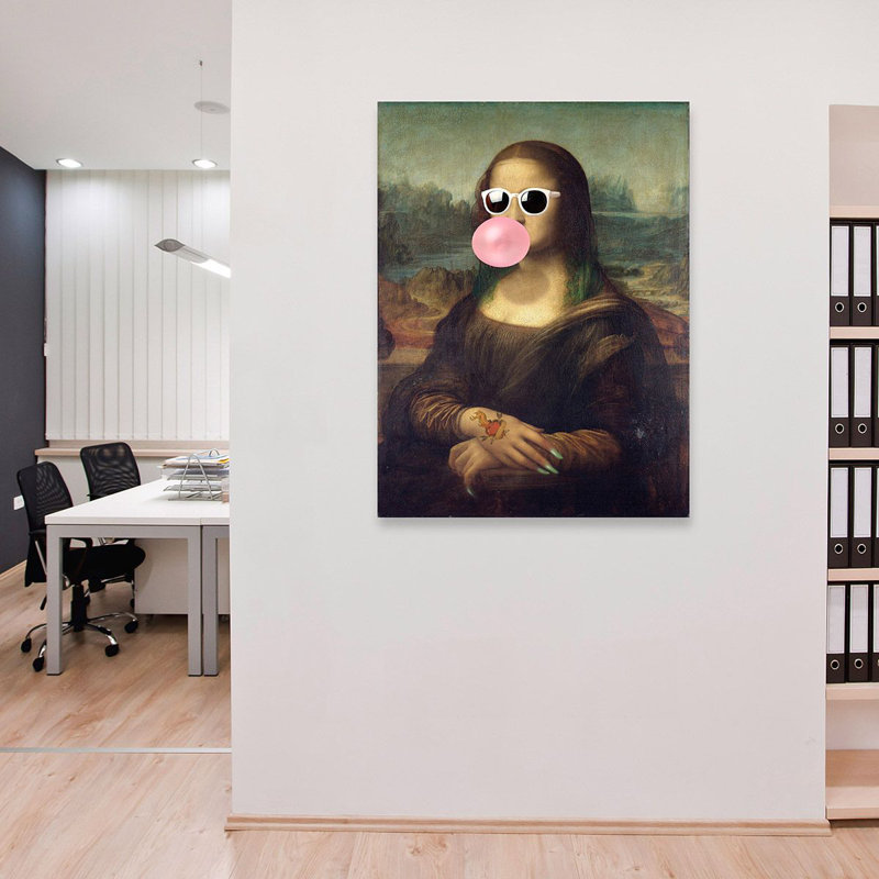 Leisure Time, Monna Lisa by Matt Spencer - Wrapped Canvas Print, 70cm H x 50cm W x 4cm D