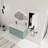 Floating Bathroom Vanity with Drop-Shaped Resin Sink