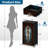 4 Drawer Dresser for Bedroom, Narrow Chest of Drawers, Wooden Top and Study Iron Frame 18"x37.5"-(WxH)