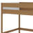 Rustic Rubberwood Bunk Bed With Safety Ladder, Guardrails And Cozy Teddy Bear Upholstered Headboard,Footboard