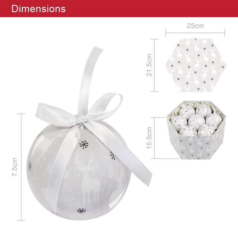 15.5cm Solid Colour Shatterproof Bauble