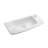 9'' Gloss Porcelain Wall Mounted Bathroom Sink with Overflow and Single Faucet Hole (Set of 2)