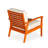Deep Seat Eucalyptus Chair, Natural Oil Finish, Navy Cushions-1665652465-1665652470