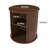 2-Tier Storage End Table With Built-In Charging Station & Sliding Door And  Wheels