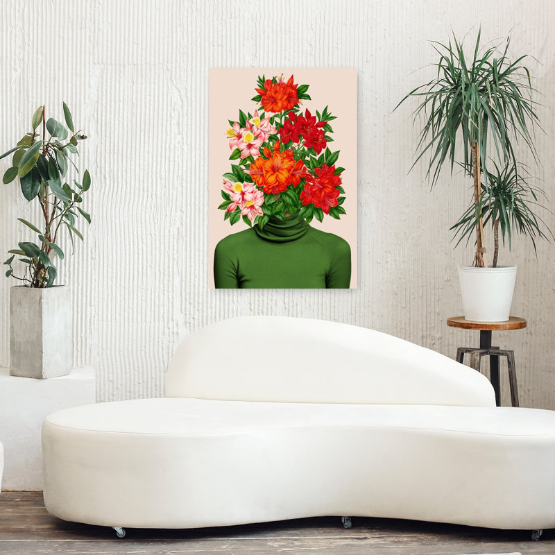 Art contemporain sur toile Azalea, H 36 po x l 24 po