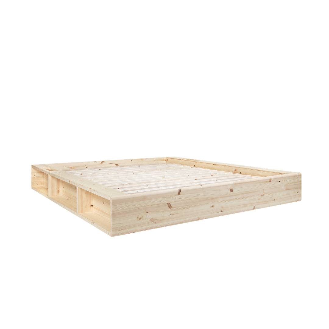 Ziggy Bed Frame, FSC certified pine wood, Made in Europe, Scandinavian Design, choose your size and color