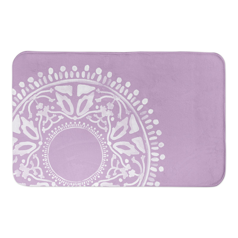  Tapis de bain Boho, Mauve