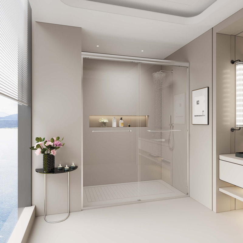 Shower Doors, Brushed Nickel