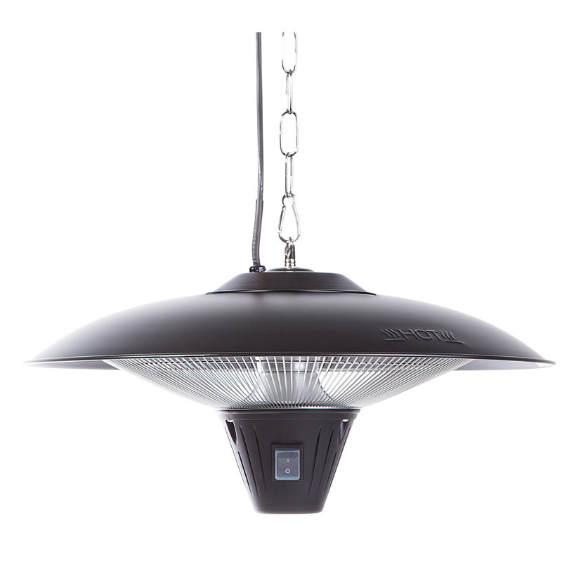 Electric Hanging Patio Heater, Black