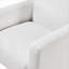 Fauteuil 1 place blanc doux avec accoudoirs Boucle, sièges d'appoint modernes pour le salon et la chambre à coucher