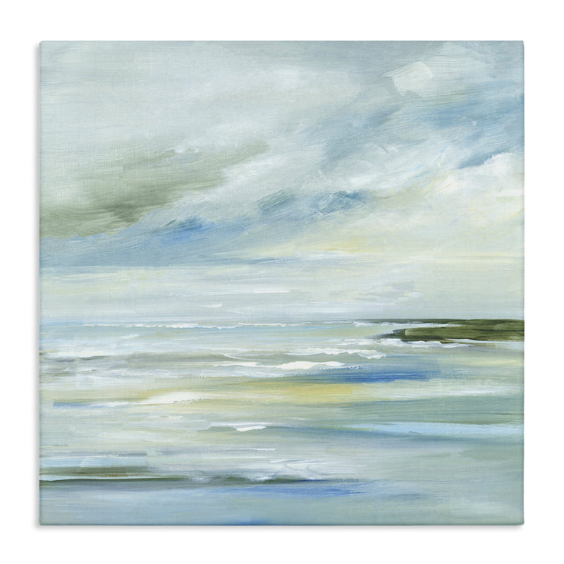 «Cloudy Blue Beach Impression» par Lera, H 36 po x l 36 po