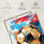 Ensemble de 3 balles de soccer amusantes sur toile-45574232