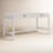 Essie 2 Piece Wood Rectangular Writting Desk Office Set