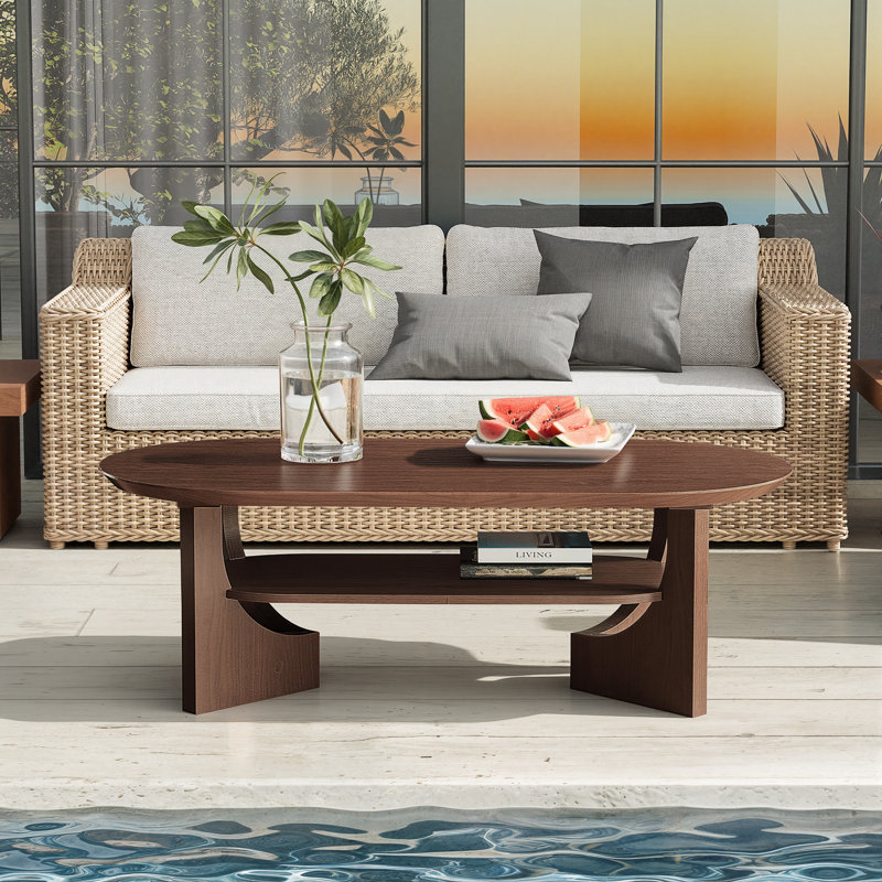 Table basse Modern Modern, Noyer