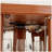 Corner Glass Cabinet Lighted Curio Cabinet Corner Display Case For Living Room, Curio Cabinet, Antique Collection, Wine,Bar Glass Storage Light Included, Dark Oak
