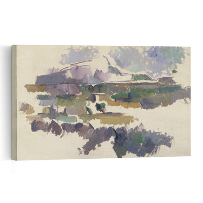 Montagne Sainte-Victoire, 1904-05 Contemporary Landscape Nature Wall Art Print by Paul Cezanne - Wrapped Canvas Print