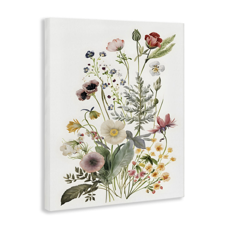 Subtle Spring Blossoms Wrapped Canvas Print, 20" H x 16" W