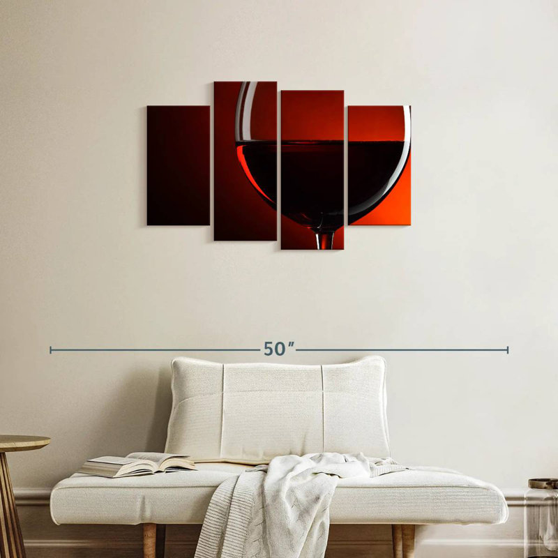 Silhouette de verre à vin rouge Yarlin, H 22 po x l 36 po