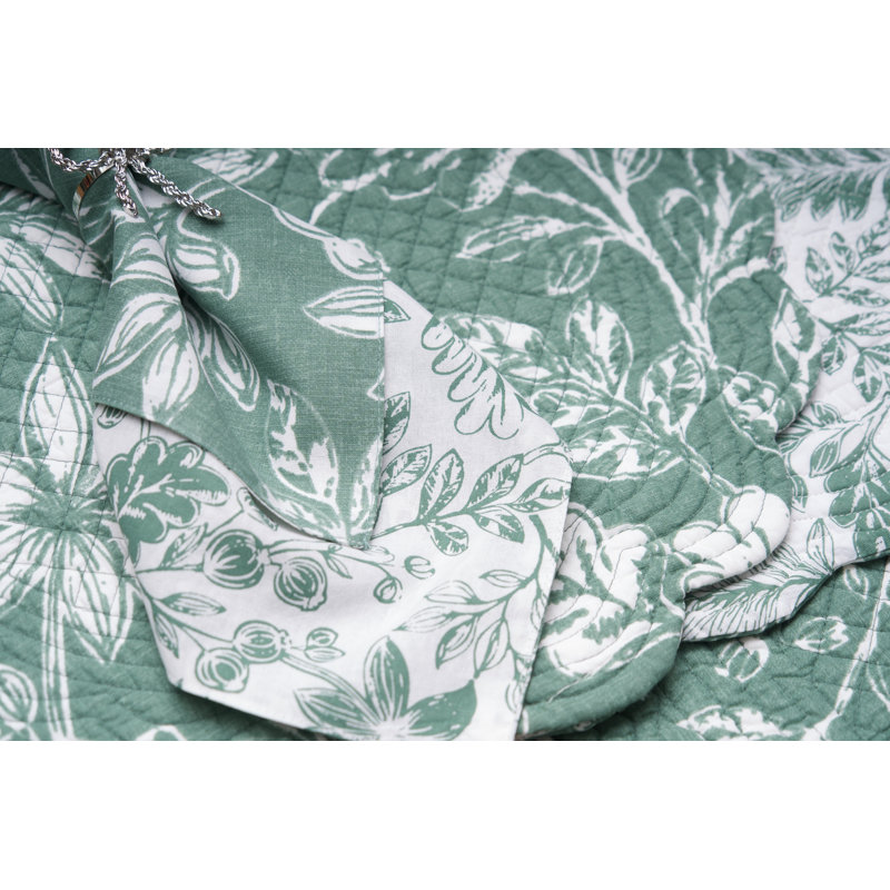 Everview Sage Napkin Set of 6, Green