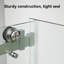 Cabine de douche rectangulaire sans cadre en nickel brossé l 60 po x P 34,5 po x H 76 po-134073533