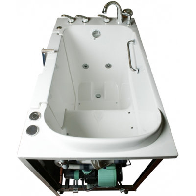 52'' x 32'' Fiberglass Bathtub with Faucet