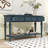 Tolgahan Retro Wooden Console Table with Storage Drawers and Shelf for Living Room-172364666