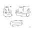 Robby Solid Wood 4 - Person Seating Group with Cushions