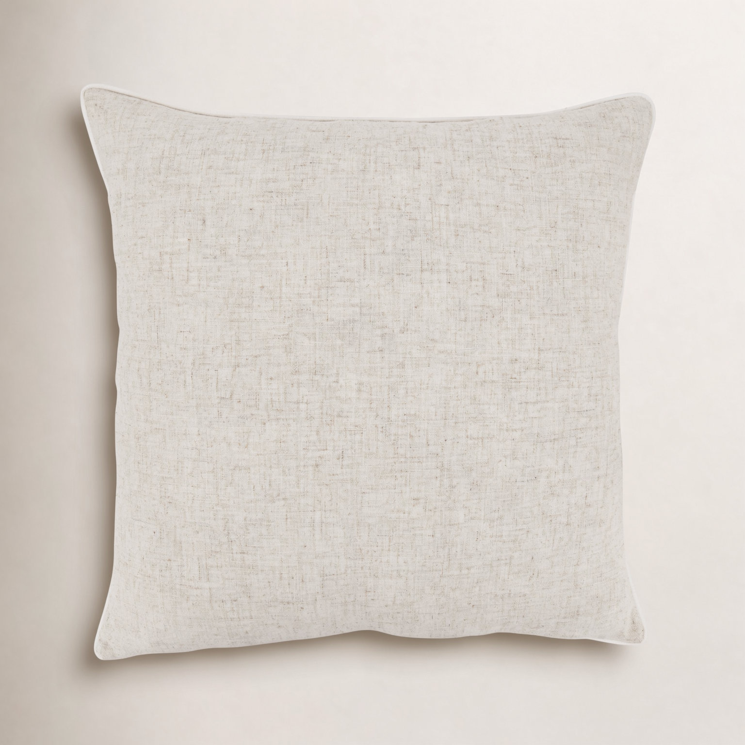Toscana Collection Throw Pillow, Square 20", White, Pillow Cover Only - No Insert