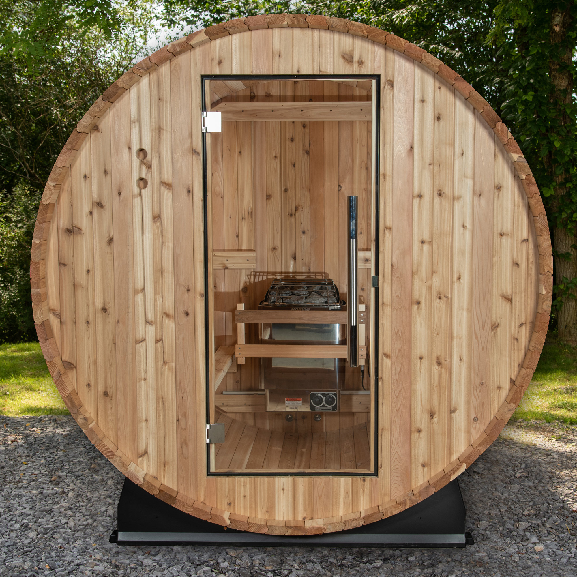 Almost Heaven Saunas Watoga 4 - Person Indoor/Outdoor Traditional Steam Sauna in Cedar & Reviews | Wayfair