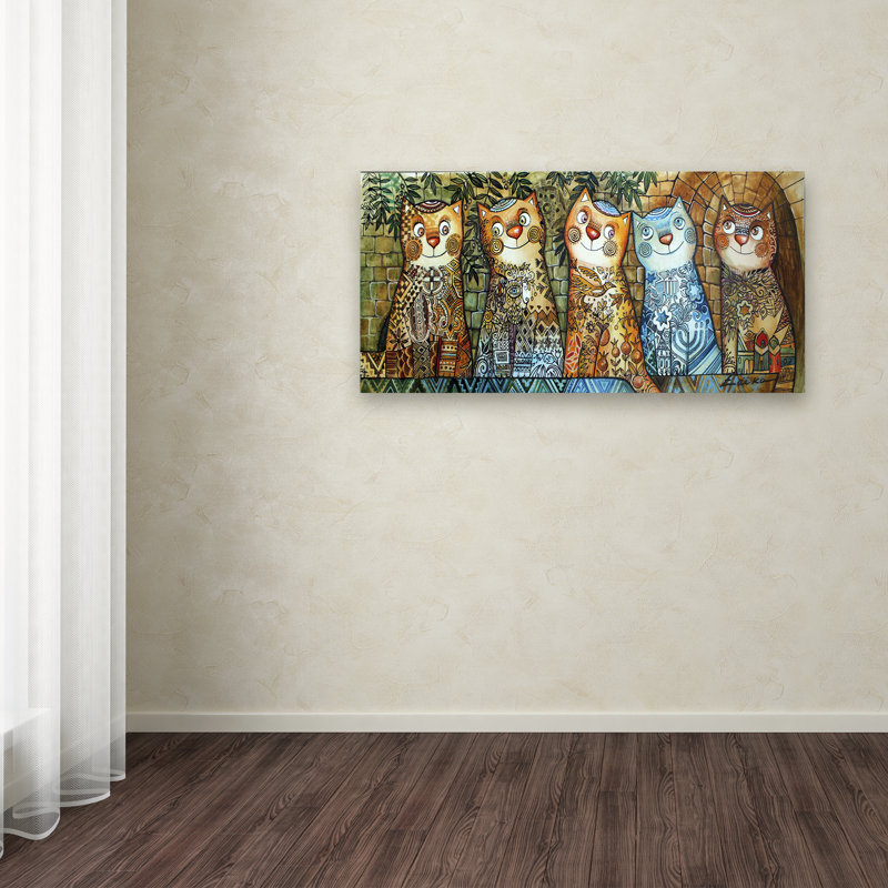 Chats d’Israel, impression sur toile tendue, H 12 po x l 24 po
