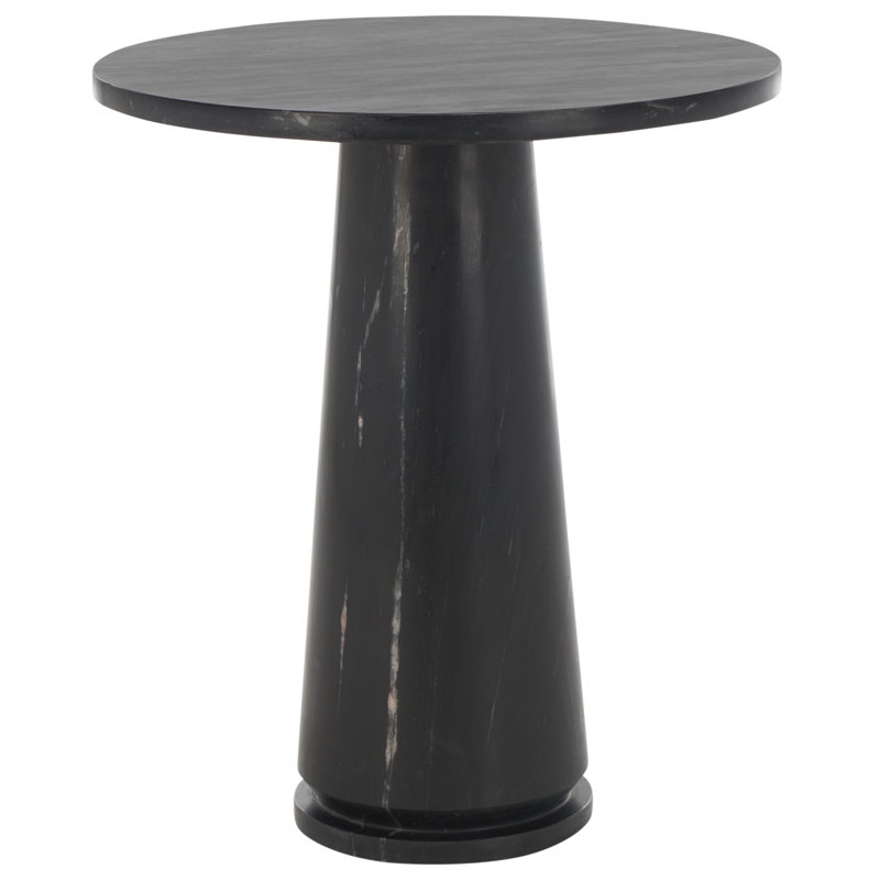 Daktari Marble End Table, Black