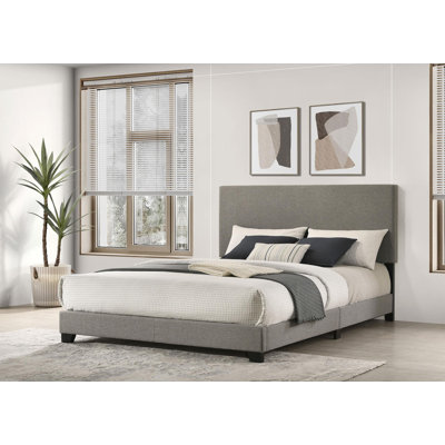 Fabric Upholstered Panel Bed