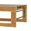 Chaise longue inclinable 78,75 po en acacia