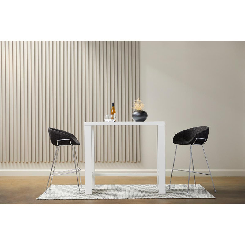 Tabouret de bar et de comptoir Ardea, Tabouret de bar (siège d'une hauteur de 29,93 po), Noir