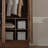 Classic Black Walnut Simple Wardrobe-112401047