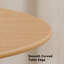 Ensemble de table de salle à manger 52 "en bois massif avec 6 chaises de salle à manger rembourrées Fabirc-2058892553-2058892552