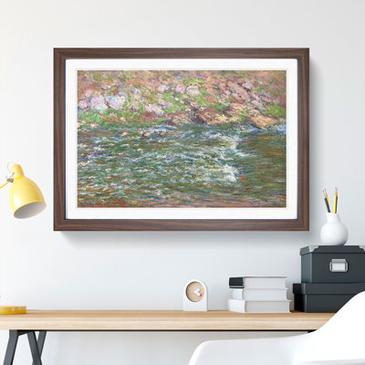 Rapids on the Petite Creuse by Claude Monet - Framed Print