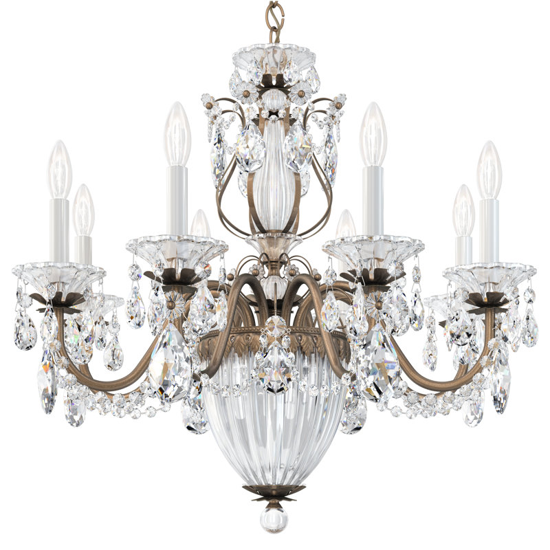 Bagatelle 11 - Light Chandelier, Etruscan Gold, Spectra Crystal Clear