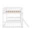 Lit superposé simple au-dessus d'un lit simple, lit superposé au sol avec rampe d'escalade Playhouse-1336000973