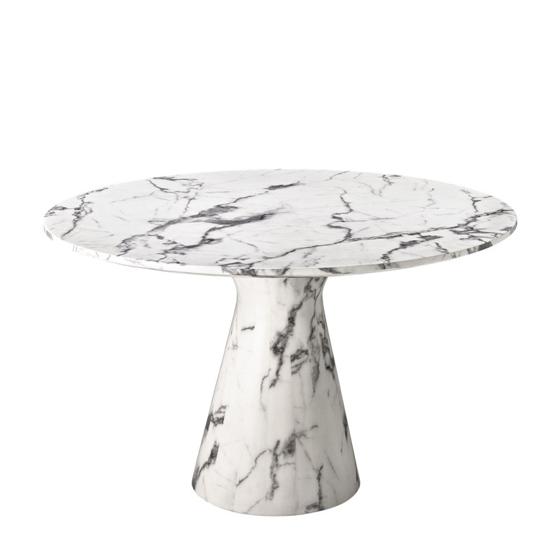 Turner Round Dining Table, White