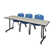 Kobe T-Base Training Seminar Table, 2 M Stack Chairs