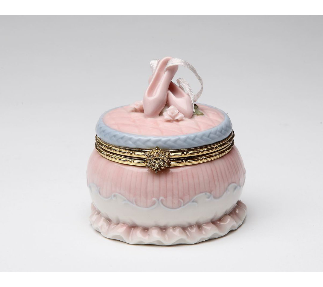 Faulks Handmade Porcelain China Decorative Box Harriet Bee