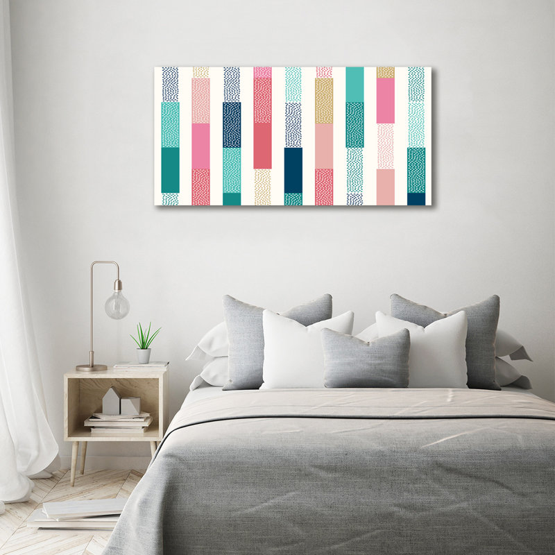 Colored Stripes - Wrapped Canvas Print