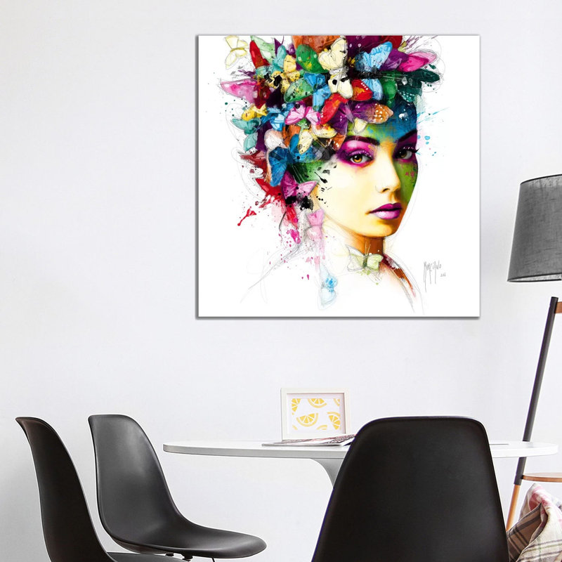 L'effet Papillon by Patrice Murciano - Wrapped Canvas Gallery-Wrapped Canvas Giclée, 93.98 cm H x 93.98 cm W x 1.91 cm D