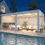 Pergola à persiennes 20 x 12 pi avec écrans rétractables, pavillon de jardin extérieur en aluminium avec toit imperméable réglable pour patio, terrasse et spa, blanc-131508060-87140727-131508061
