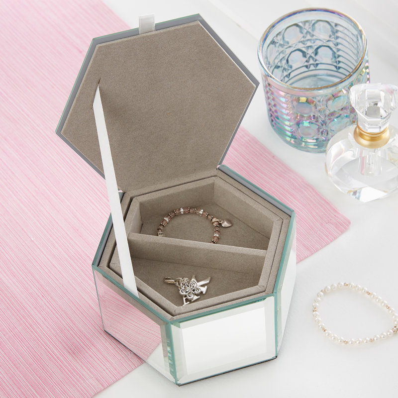 Glass Jewelry Box + Mirror, Yes