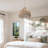 Arthav 1 - Dreamy Palm Fibers Pendant Light - 14" Natural Dome Handwoven Hanging Light For Kitchen Island, Dining Room or Bedroom in Farmhouse & Modern Style-363376045-372036226-363376044