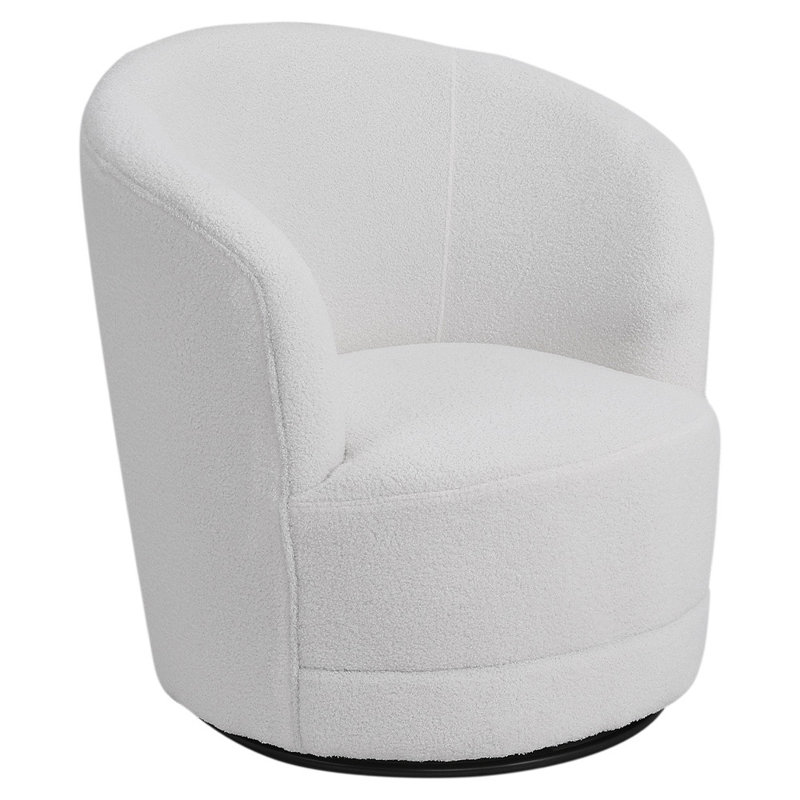 Anazia Upholstered Swivel Armchair