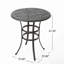 Table de bar en fonte d'aluminium