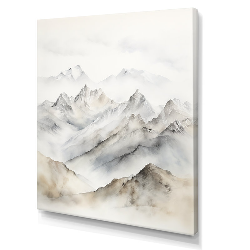 Mountain Silent Beauty IV, Toile tendue, H 32 po x l 16 po x P 1 po